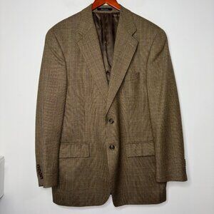 Ralph Lauren Brown Plaid Blazer